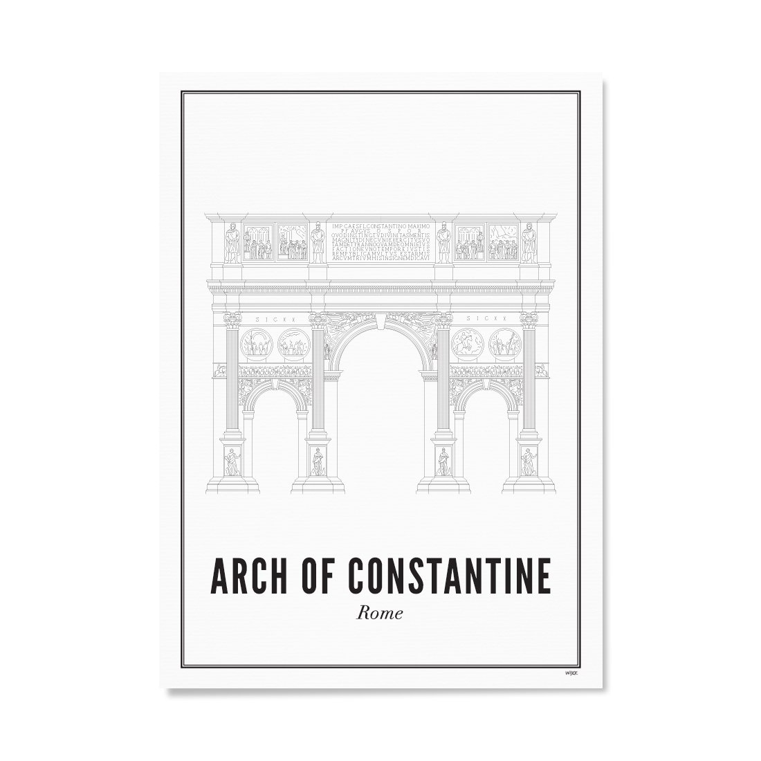 Poster von Rom - Arch of Constantine | WIJCK.